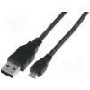 Kabel USB 2.0 USB A vidlice, USB B micro vidlice niklovaný 3m Kabel USB 2.0 USB A vidlice, USB B micro vidlice niklovaný 3m