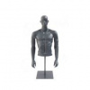 Figurína, torzo, pánske s rukami a hlavou ŠPORT 01, antracit Figurína, torzo, pánske s rukami a hlavou ŠPORT 01, antracit