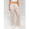 Béžové dámske látkové široké nohavice Bolf W7958 Béžové dámske látkové široké nohavice Bolf W7958