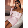 Sexy šaty mini lesklé ružové - SIMA2 Veľkosť: L Sexy šaty mini lesklé ružové - SIMA2 Veľkosť: L