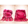 Dámska kabelka Líška+strapce fuchsia Dámska kabelka Líška+strapce fuchsia