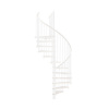 Minka STAIRS Kombinované točité schodisko Spiral Wood biela/biela pr. 120 cm Minka STAIRS Kombinované točité schodisko Spiral Wood biela/biela pr. 120 cm