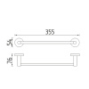 NIMCO Držiak na uteráky Nimco, 35,5 cm UN 13035-26 NIMCO Držiak na uteráky Nimco, 35,5 cm UN 13035-26