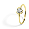 Blink-Blink Prsteň zo žltého zlata v tvare srdca s diamantom 0.16 ct 1340ZDG Blink-Blink Prsteň zo žltého zlata v tvare srdca s diamantom 0.16 ct 1340ZDG