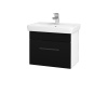 Dreja Umývadlová skrinka SOLO SZZ 55 - N01 Biela lesk / Úchytka T06 / M17 Čierna mat Dreja Umývadlová skrinka SOLO SZZ 55 - N01 Biela lesk / Úchytka T06 / M17 Čierna mat