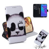 Peňaženkové kožené puzdro na Huawei Y6 (2019) - Sad Panda Peňaženkové kožené puzdro na Huawei Y6 (2019) - Sad Panda