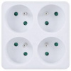Rozbočovacie zásuvka Solight 4× zásuvka (P108) biela Rozbočovacie zásuvka Solight 4× zásuvka (P108) biela