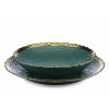 HowHomely Keramická súprava tanierov Kati Green Gold 8ks HowHomely Keramická súprava tanierov Kati Green Gold 8ks