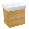 Naturel Koupelnová skříňka s keramickým umyvadlem Laufen Project 52,5x51x45,3 cm dub medový mat PROJECT260DM Naturel Koupelnová skříňka s keramickým umyvadlem Laufen Project 52,5x51x45,3 cm dub medový mat PROJECT260DM