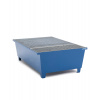 Záchytná vaňa z ocele, pre 1 IBC à 600 l, 1104 x 1722 x 540 mm, s plniacim priestorom Záchytná vaňa z ocele, pre 1 IBC à 600 l, 1104 x 1722 x 540 mm, s plniacim priestorom