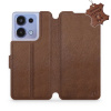 Kožené flip pouzdro Mobiwear - Xiaomi Redmi Note 13 4G - Hnědé (Kožené knížkové pouzdro, obal, kryt na mobil Xiaomi Redmi Note 13 4G, Hnědé, materiál Genuine Leather, ochrana 360°, stojánek, silikonov Kožené flip pouzdro Mobiwear - Xiaomi Redmi Note 13 4G - Hnědé (Kožené knížkové pouzdro, obal, kryt na mobil Xiaomi Redmi Note 13 4G, Hnědé, materiál Genuine Leather, ochrana 360°, stojánek, silikonov