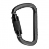 Rock Empire Steel Carabiner D KL-2T Black čierna Rock Empire Steel Carabiner D KL-2T Black čierna
