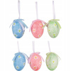Vajíčka s kvietkami plastové na zavesenie 6 cm, 6 kusov v sáčku Vajíčka s kvietkami plastové na zavesenie 6 cm, 6 kusov v sáčku