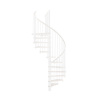 Minka STAIRS Kombinované točité schodisko Spiral Wood biela/biela pr. 160 cm Minka STAIRS Kombinované točité schodisko Spiral Wood biela/biela pr. 160 cm