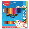 Akvarelové farbičky Maped Color'Peps Aqua - 24 farieb + štetec