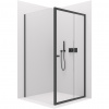 CERANO - Sprchovací kút Varone POINT Ľ/P - 6 mm - čierna matná, transparentné sklo - 110x80x195 cm - posuvný CERANO - Sprchovací kút Varone POINT Ľ/P - 6 mm - čierna matná, transparentné sklo - 110x80x195 cm - posuvný