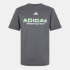 adidas Graphic Logo pánske tričko Grey/Green SPW S adidas Graphic Logo pánske tričko Grey/Green SPW S