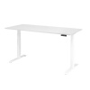 Výškovo nastaviteľný písací stôl, elektrický, pamäťový spínač, C-noha, 1800 x 800 mm, biela/biela Výškovo nastaviteľný písací stôl, elektrický, pamäťový spínač, C-noha, 1800 x 800 mm, biela/biela