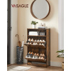 VASAGLE Výklopný botník 60x24x102cm hnedý VASAGLE Výklopný botník 60x24x102cm hnedý