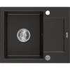 Mexen Enzo žulový drez s odkvapkávačom 1-komorový 576 x 465 mm, čierny/zlatý metalík, sifón chróm - 6506571005-75 Mexen Enzo žulový drez s odkvapkávačom 1-komorový 576 x 465 mm, čierny/zlatý metalík, sifón chróm - 6506571005-75