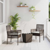 zahrada-XL Záhradný bistro set 3 pcs Hnedá polyratan 3334956 zahrada-XL Záhradný bistro set 3 pcs Hnedá polyratan 3334956