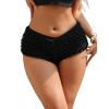 Black Sexy Mesh Swimsuit Cloth Ruffled Women Underwear With Bow S Black Sexy Mesh Swimsuit Cloth Ruffled Women Underwear With Bow S