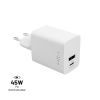 Nabíječka FIXED Mini síťová s USB-C a USB výstupem, podpora PD, 45W, bílá Nabíječka FIXED Mini síťová s USB-C a USB výstupem, podpora PD, 45W, bílá