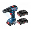 Bosch GSB 18V-50 Professional, 2x aku (2Ah), L-case (0.601.9H5.100) Robustní bezuhlíkový motor pro dlouhou trvanlivost a flexibilitu