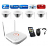 Amiko Wifi 4 kamerový set, FullHD 2Mpix, Dome (3200K4) (Amiko) Amiko Wifi 4 kamerový set, FullHD 2Mpix, Dome (3200K4) (Amiko)
