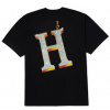 pánske tričko HUF BIG H T-SHIRT BLACK M pánske tričko HUF BIG H T-SHIRT BLACK M