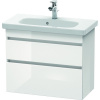 DURAVIT DuraStyle závesná skrinka pod umývadlo Compact, 2 zásuvky, 730 x 368 x 610 mm, biela vysoký lesk, DS649902222 DURAVIT DuraStyle závesná skrinka pod umývadlo Compact, 2 zásuvky, 730 x 368 x 610 mm, biela vysoký lesk, DS649902222