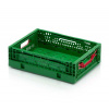 TBA Plastové obaly s.r.o. Skladacia prepravka dierovaná 400x300x120 mm, zelená TBA Plastové obaly s.r.o. Skladacia prepravka dierovaná 400x300x120 mm, zelená