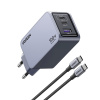 AppleMix UGREEN Nexode 100W nabíjačka - 3-portová - GaN - čierna AppleMix UGREEN Nexode 100W nabíjačka - 3-portová - GaN - čierna