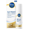 Nivea Daily UV Serum 2in1 Primer SPF 50+ - Pleťové sérum 2v1 30 ml Nivea Daily UV Serum 2in1 Primer SPF 50+ - Pleťové sérum 2v1 30 ml