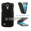 Kožený obal Samsung Galaxy S IV Mini – Carbon Flip – čierna Kožený obal Samsung Galaxy S IV Mini – Carbon Flip – čierna