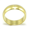 Svadobné obrúčky zo žltého zlata polguľaté široké 6 mm, jeden zirkón Svadobné obrúčky zo žltého zlata polguľaté široké 6 mm, jeden zirkón