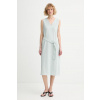 Calvin Klein Letné šaty s ľanom LV044F040G zelená S Calvin Klein Letné šaty s ľanom LV044F040G zelená S
