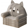 LEAN Toys 24913 Skladacie detské stoličky Cat, 3 úrovne, 56 x 50 cm, sivá LEAN Toys 24913 Skladacie detské stoličky Cat, 3 úrovne, 56 x 50 cm, sivá