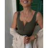 BeChick Olivová podprsenka/top Charliz BeChick ❤ - M/L BeChick Olivová podprsenka/top Charliz BeChick ❤ - M/L