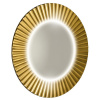 Sapho PRIDE STRIP guľaté zrkadlo s LED osvetlením v ráme, priemer 90cm, zlato PD950 Sapho PRIDE STRIP guľaté zrkadlo s LED osvetlením v ráme, priemer 90cm, zlato PD950