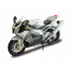 Welly Motocykel Aprilia RSV 1000R 1:10 strieborný Welly Motocykel Aprilia RSV 1000R 1:10 strieborný