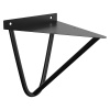 Walteco Konzola WANS, 186x200 mm nosnosť 30 kg matná čierna 1389 Walteco Konzola WANS, 186x200 mm nosnosť 30 kg matná čierna 1389