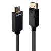Kábel DisplayPort na HDMI M/M 0.5m, jednosmerný, 3840x2160 @30Hz, čierny, pozl. konektor, Kábel DisplayPort na HDMI M/M 0.5m, jednosmerný, 3840x2160 @30Hz, čierny, pozl. konektor,