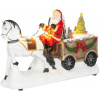 Dekorácia MagicHome Vianoce, Santa s koňom, LED, 3xAA, interiér Dekorácia MagicHome Vianoce, Santa s koňom, LED, 3xAA, interiér