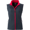James & Nicholson | JN 1127, Dámska 2-vrstvová softshell vesta, sivá - červená, XL James & Nicholson | JN 1127, Dámska 2-vrstvová softshell vesta, sivá - červená, XL