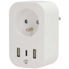 NEDIS Wi-Fi múdra zásuvka/ merač spotreby/ 16A/ francúzsky typ E/ IP21/ 3680 W/ 1x USB-C/ 2x USB/ biela NEDIS Wi-Fi múdra zásuvka/ merač spotreby/ 16A/ francúzsky typ E/ IP21/ 3680 W/ 1x USB-C/ 2x USB/ biela