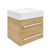 Swiss aqua technologies Koupelnová skříňka s umyvadlem SAT Cube Way 60x53x46 cm dub Hickory mat CUBE46602DHSATCW Swiss aqua technologies Koupelnová skříňka s umyvadlem SAT Cube Way 60x53x46 cm dub Hickory mat CUBE46602DHSATCW