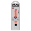 King Cock 7 Vibrating Stiffy - vodotesný, realistický vibrátor (18cm) telová farba King Cock 7 Vibrating Stiffy - vodotesný, realistický vibrátor (18cm) telová farba