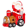 Dekorácia MagicHome Vianoce, Santa s vláčikom, LED, terakota, 10,3x6,3x10,7 cm Dekorácia MagicHome Vianoce, Santa s vláčikom, LED, terakota, 10,3x6,3x10,7 cm
