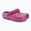 Detské žabky Crocs Classic Lined Glitter Clog fuchsia fun/multi Detské žabky Crocs Classic Lined Glitter Clog fuchsia fun/multi